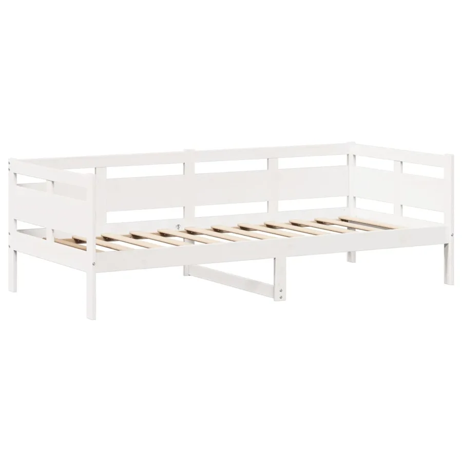 Ensemble de lit de jour et de banc et toit sans matelas blanc - 6