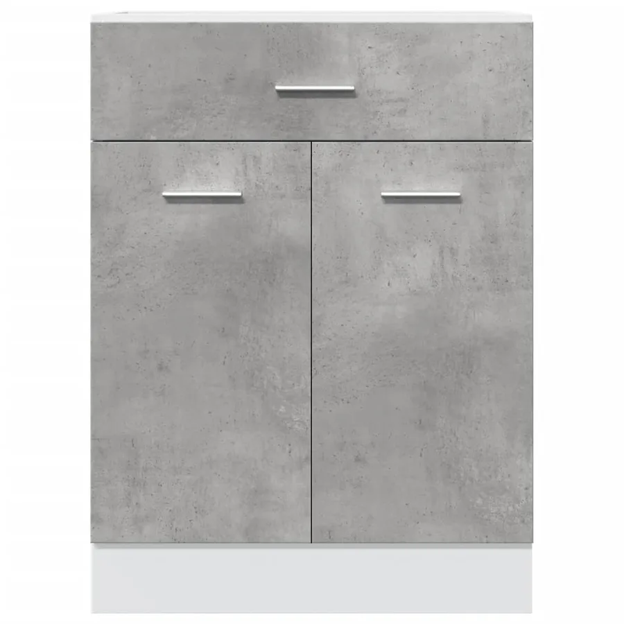 Armoire à tiroirs "Lyon" Gris béton 60 x 46 x 81,5 cm Bois d'ingénierie - 4