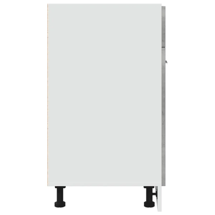 Armoire à tiroirs "Lyon" Gris béton 60 x 46 x 81,5 cm Bois d'ingénierie - 5