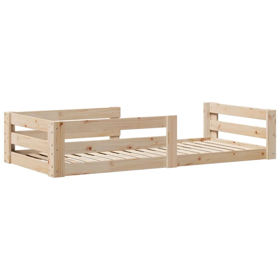 Cadre de lit sans matelas 90x200 cm bois de pin massif - 6