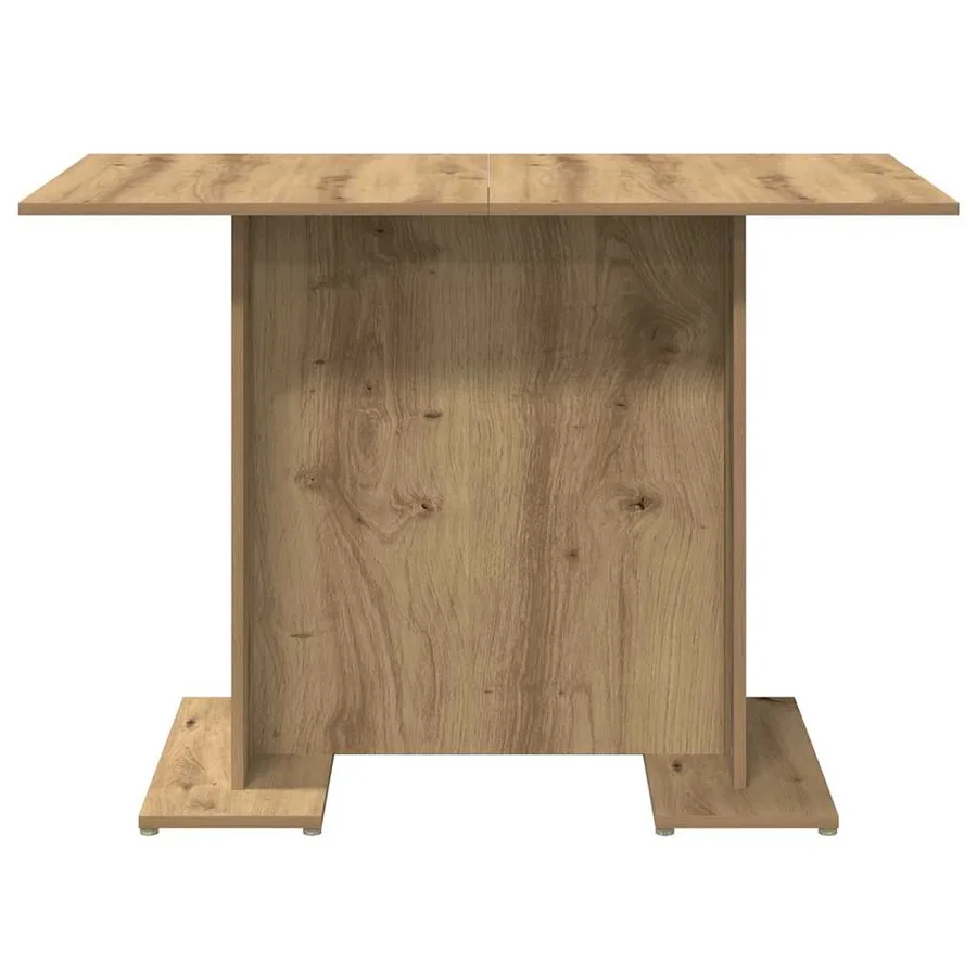 Table à manger chêne artisanal 110 x 60 x 75 cm bois ingénierie - 5
