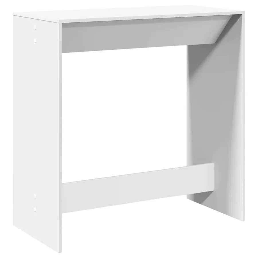 Table de bar blanc 102x50x103,5 cm bois d'ingénierie - 5