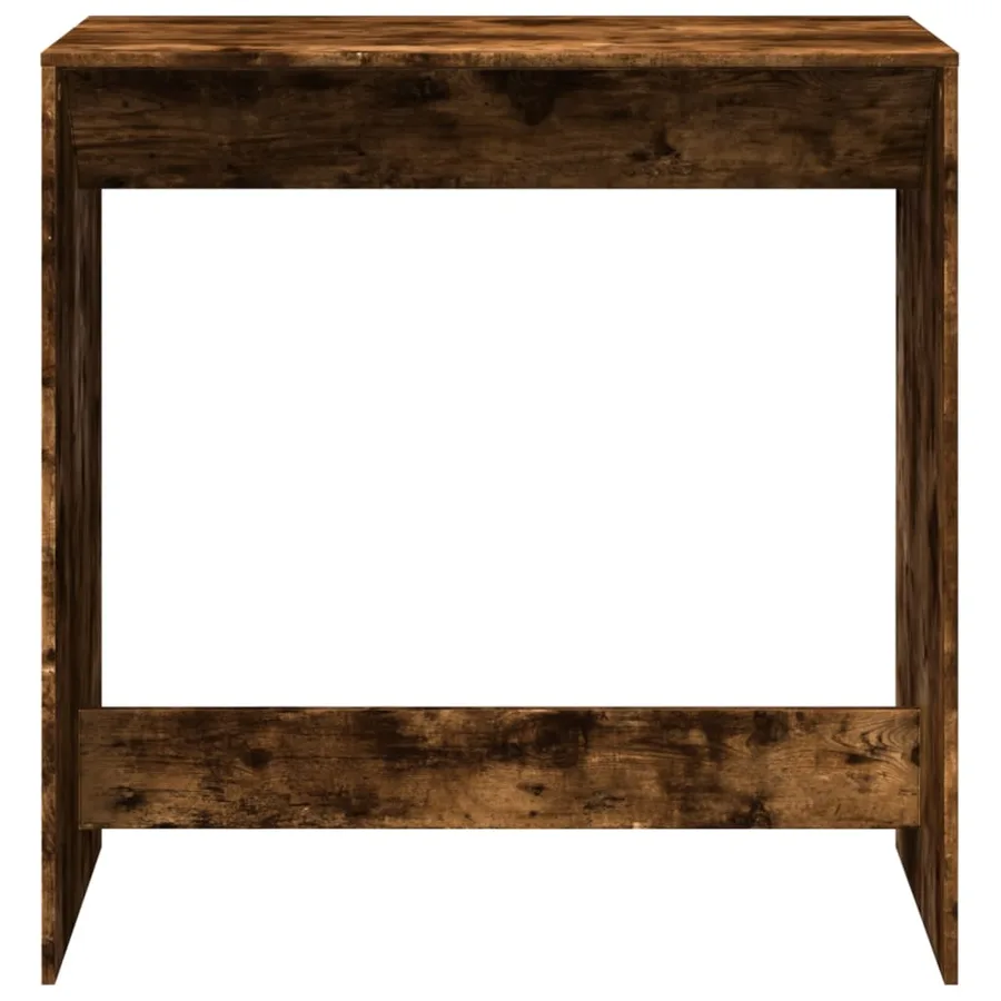Table de bar chêne fumé 102x50x103,5 cm bois d'ingénierie - 4