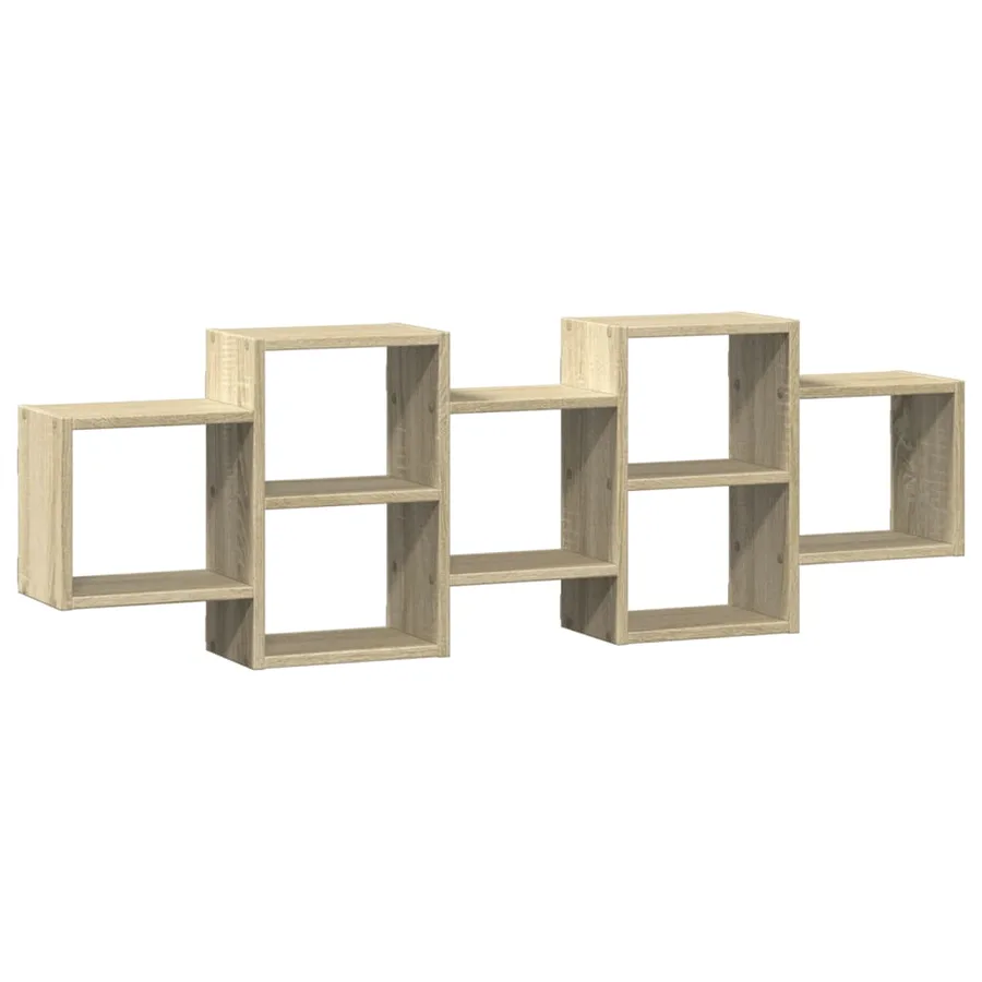 Étagère murale chêne sonoma 129x18x42 cm bois d'ingénierie - 2