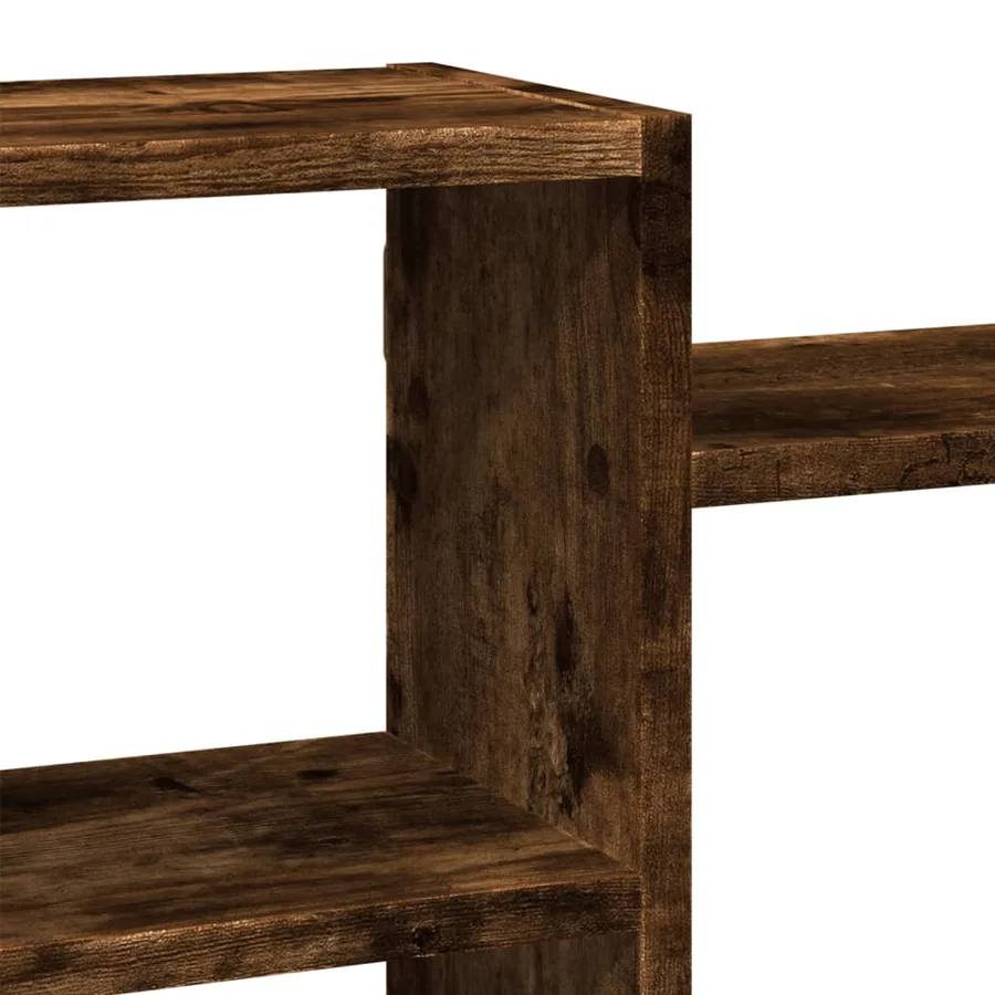 Étagère murale chêne fumé 129x18x42 cm bois d'ingénierie - 7