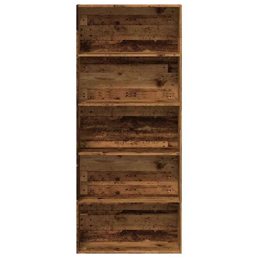 Bibliothèque vieux bois 80x30x189 cm bois d'ingénierie - 4