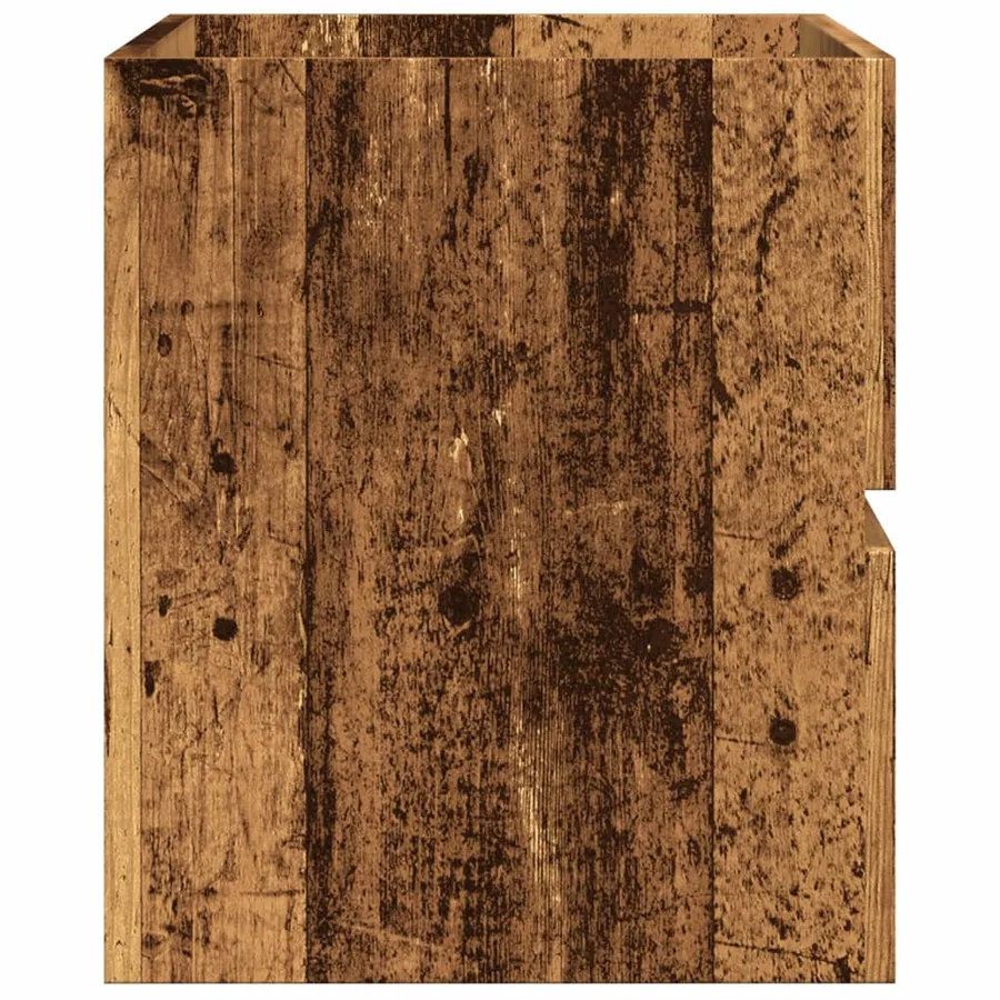 Armoire d'évier vieux bois 90x38,5x45 cm bois d'ingénierie - 5