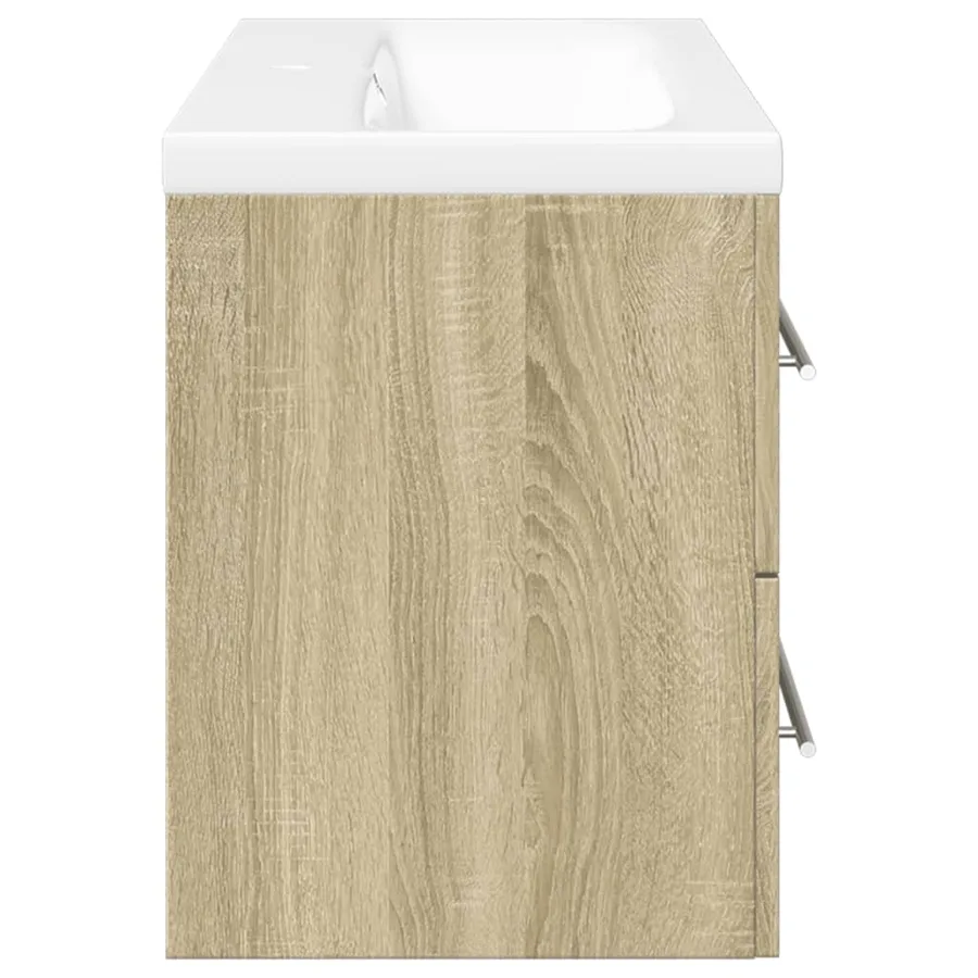 Ensemble de meubles de salle de bain 2 pcs chêne sonoma - 5