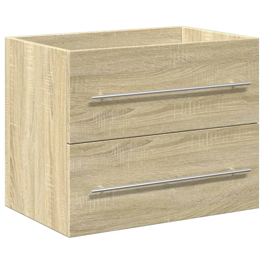 Ensemble de meubles de salle de bain 2 pcs chêne sonoma - 8