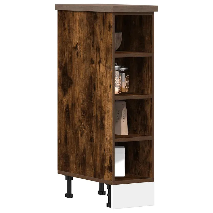 Meuble bas "Riga" Chêne fumé 20 x 44,5 x 81,5 cm Bois d'ingénierie