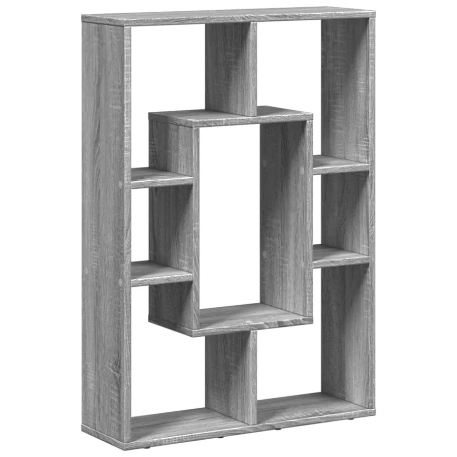Bibliothèque sonoma gris 63x20x90 cm bois d'ingénierie - 7