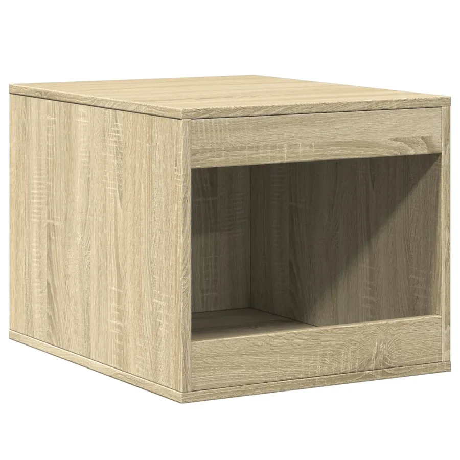 Meuble de bac à litière pour chat chêne sonoma bois ingénierie - 2