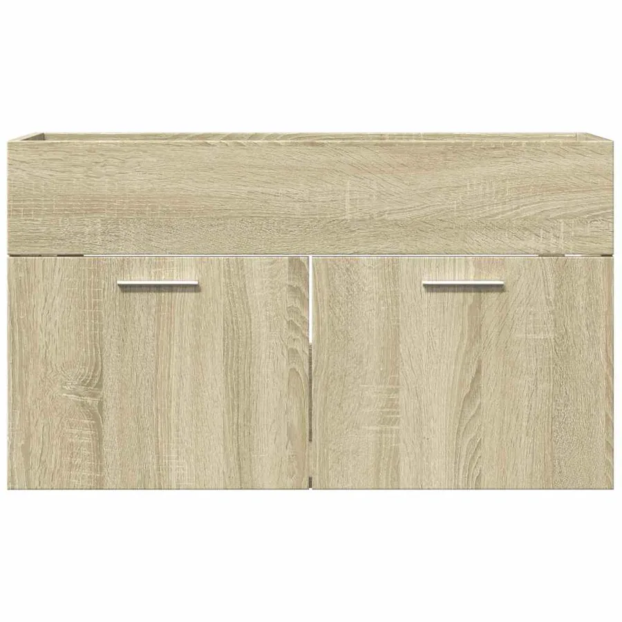 Armoire d'évier Chêne sonoma 80x38,5x46 cm Aggloméré - 4