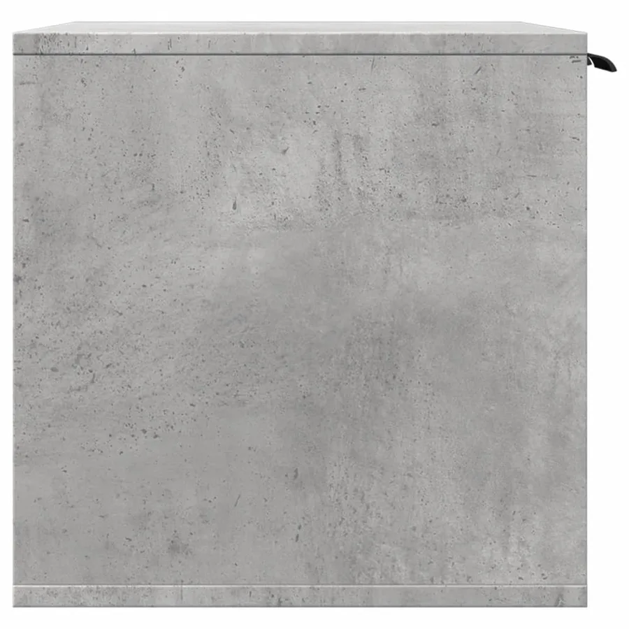 Meuble de bac à litière pour chat gris béton bois d'ingénierie - 6