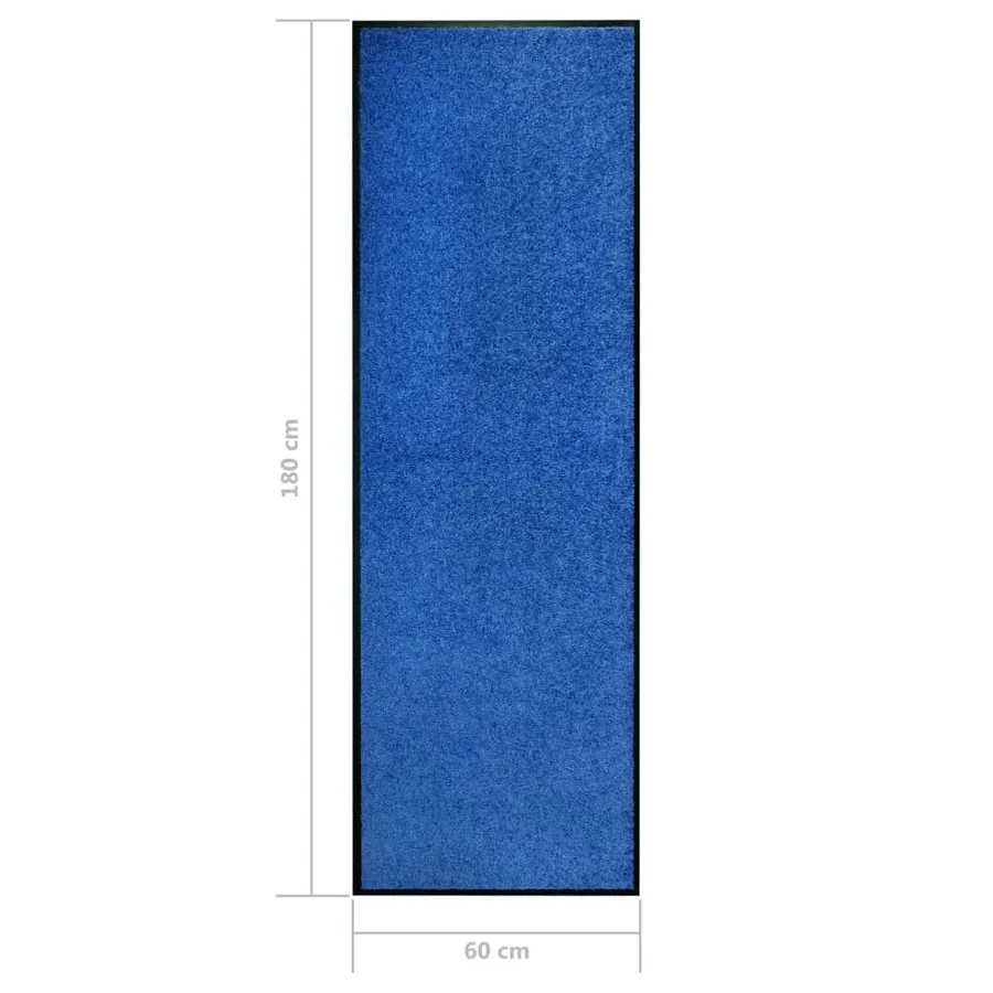 Paillasson lavable Bleu 60x180 cm - 6