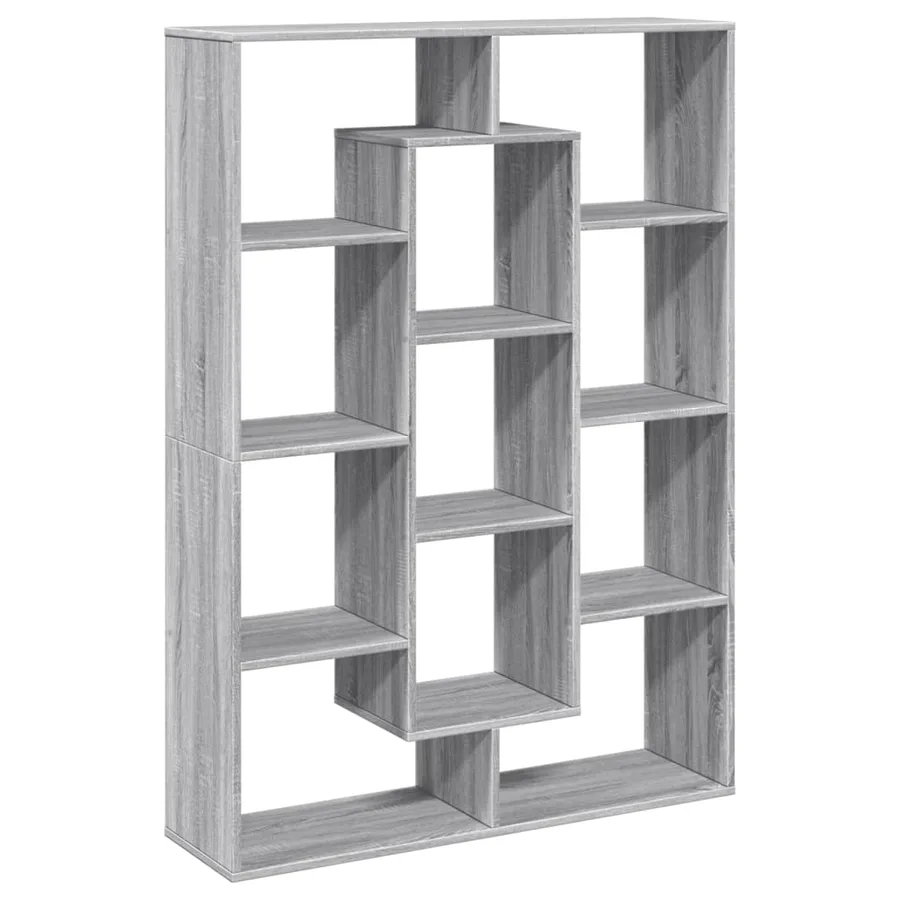 Bibliothèque sonoma gris 102x29x143 cm bois d'ingénierie - 2