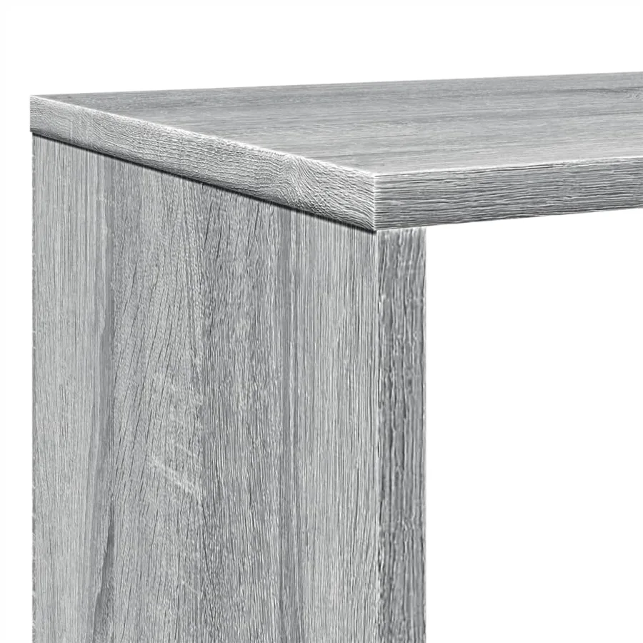 Bibliothèque sonoma gris 102x29x143 cm bois d'ingénierie - 9