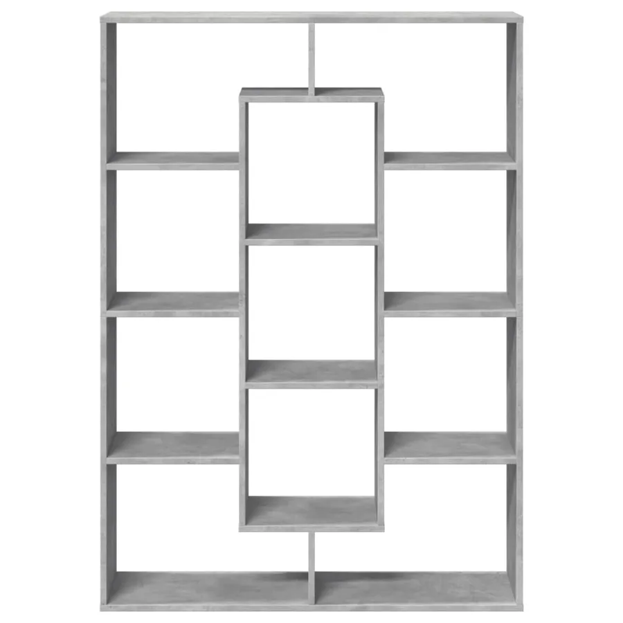 Bibliothèque gris béton 102x29x143 cm bois d'ingénierie - 5