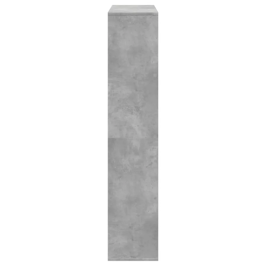 Bibliothèque gris béton 102x29x143 cm bois d'ingénierie - 6
