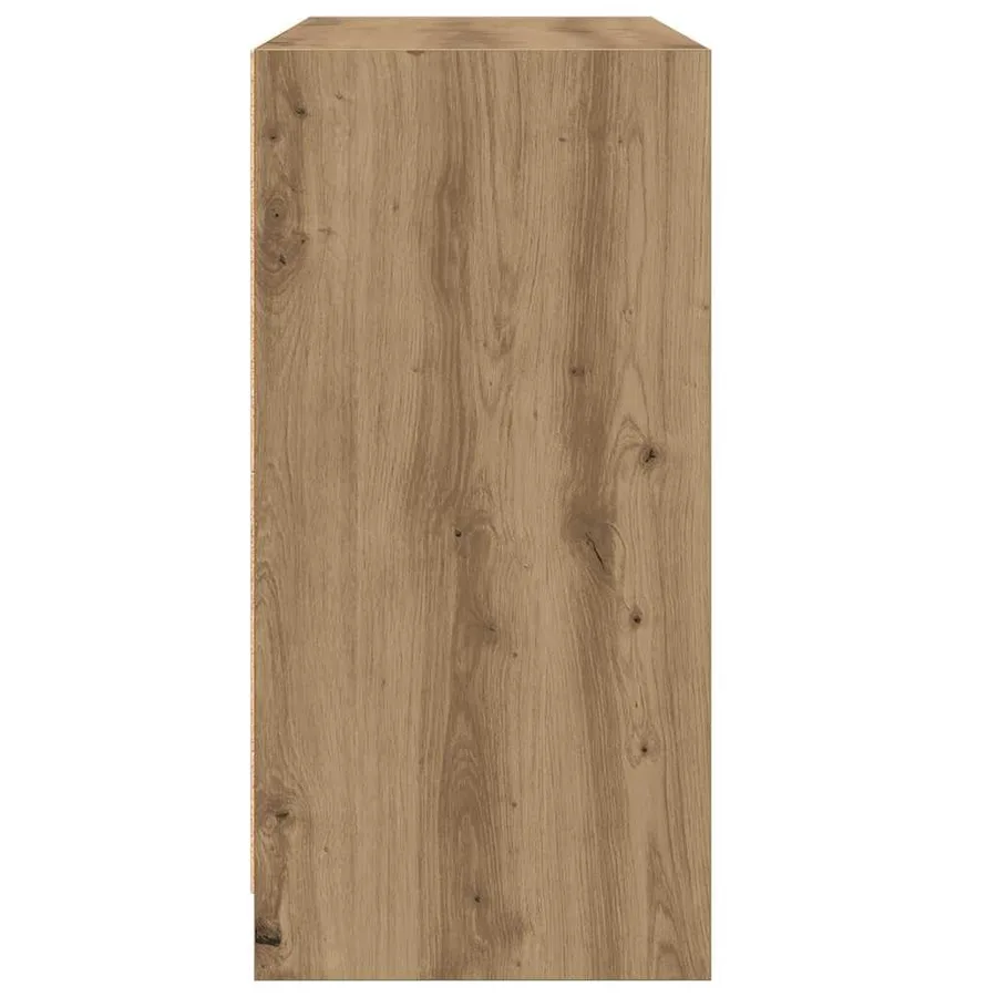 Buffet chêne artisanal 102x37x75,5 cm bois d'ingénierie - 6