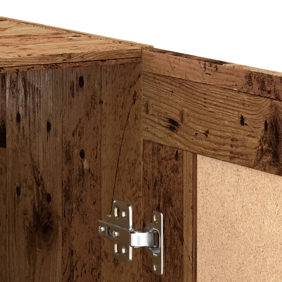 Buffet vieux bois 69,5x34x90 cm bois d'ingénierie - 8