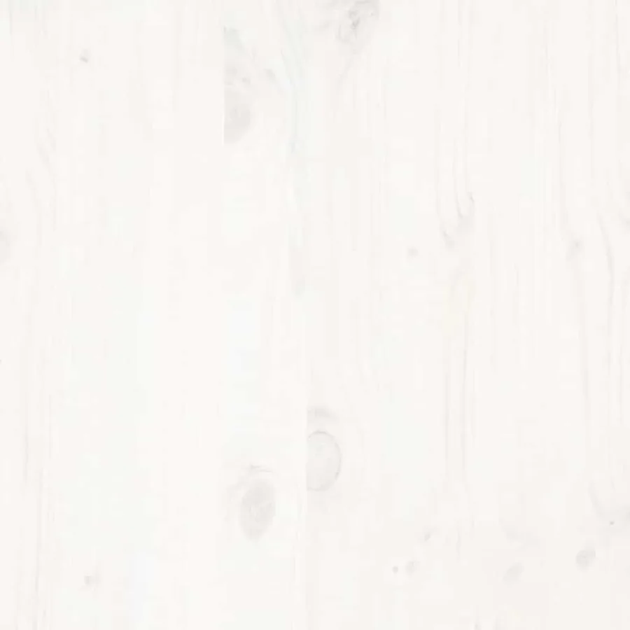 Cadre de lit sans matelas blanc 200x200 cm bois massif de pin - 11