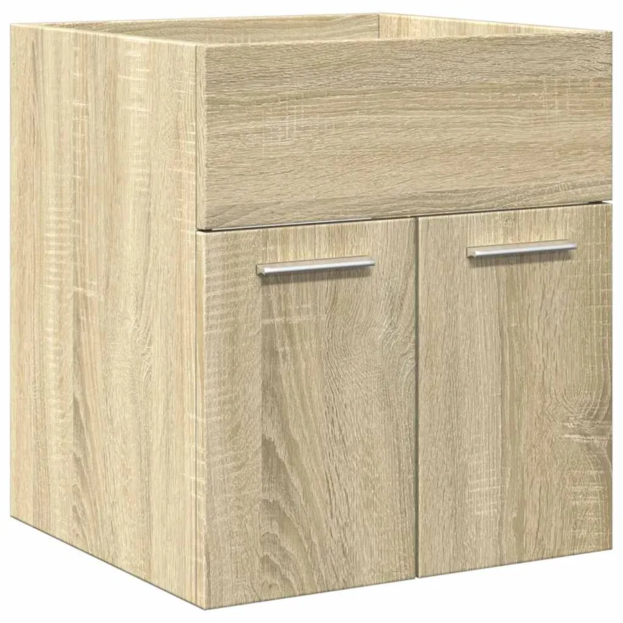 Ensemble de meubles de salle de bain 4 pcs chêne sonoma - 8