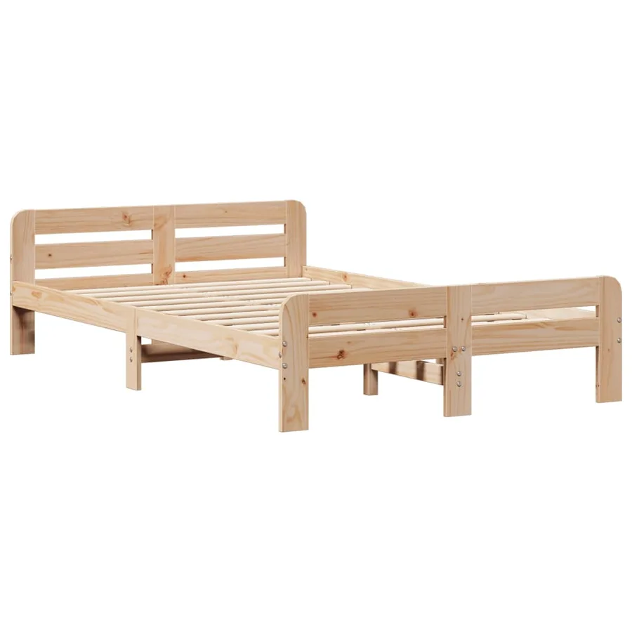 Cadre de lit sans matelas 120x200 cm bois de pin massif - 3