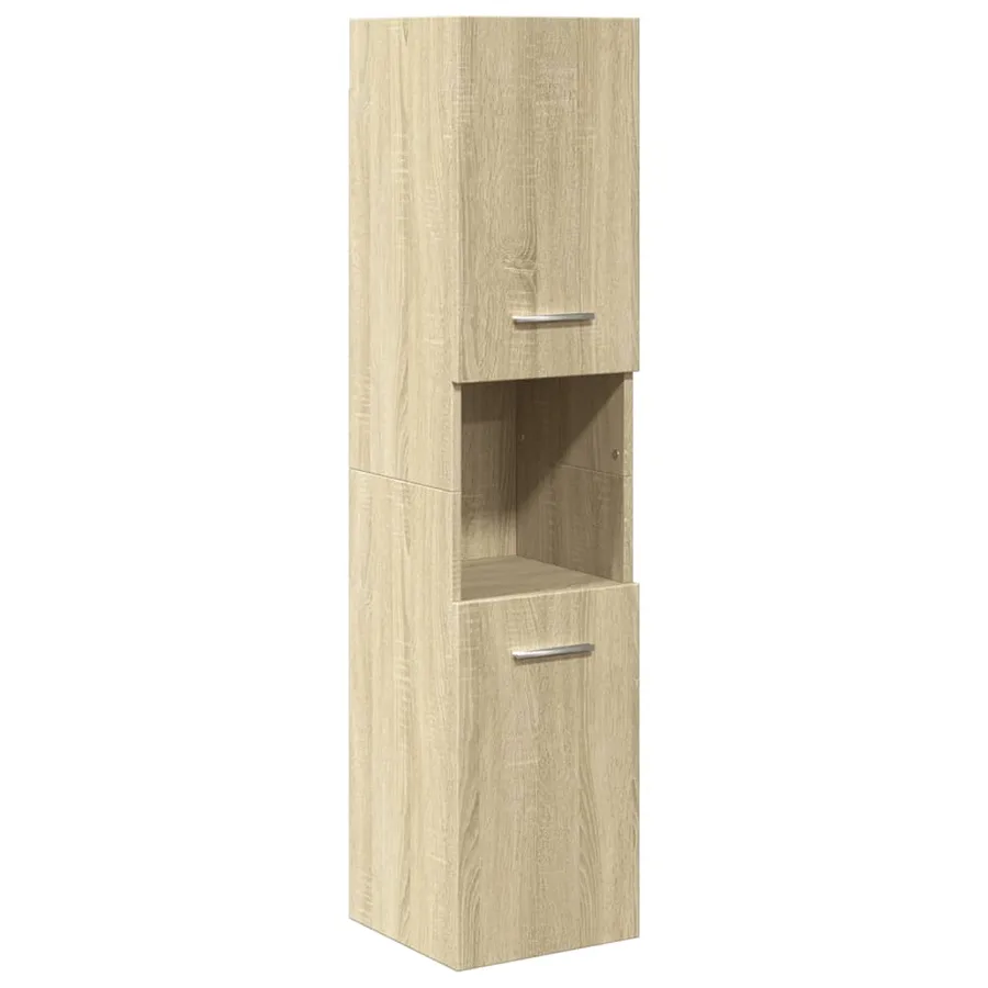 Ensemble de meubles de salle de bain 4 pcs chêne sonoma - 6