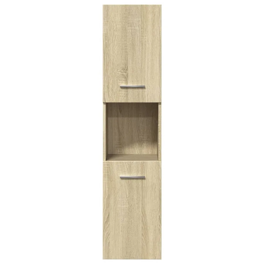 Ensemble de meubles de salle de bain 4 pcs chêne sonoma - 7