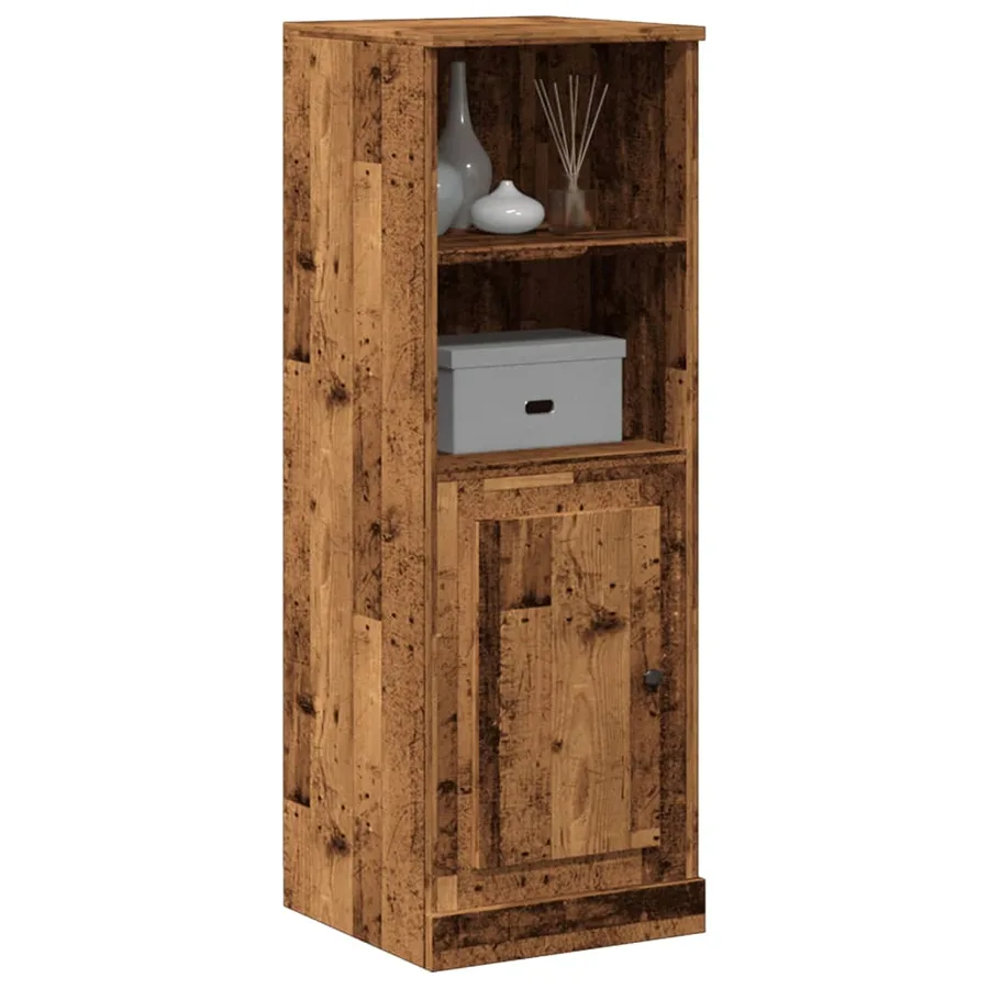 Buffet haut vieux bois 36x35,5x103,5 cm bois d'ingénierie - 3
