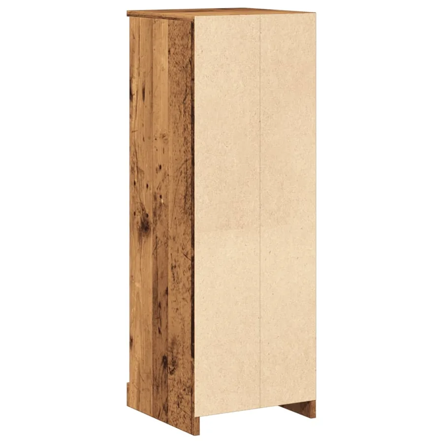 Buffet haut vieux bois 36x35,5x103,5 cm bois d'ingénierie - 7
