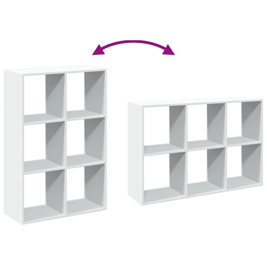 Étagère séparatrice de pièce blanc 69,5x29x103,5 cm - 9