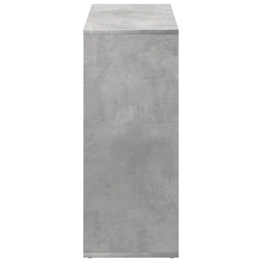 Étagère séparatrice de pièce gris béton 69,5x29x69,5 cm - 7