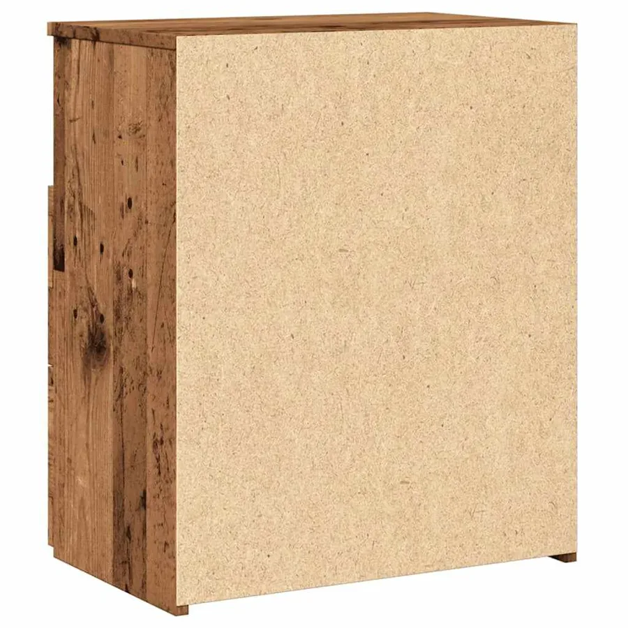 Tables de chevet 2 pcs vieux bois 50x32x60 cm bois d'ingénierie - 6