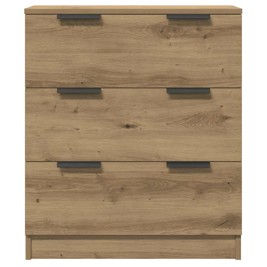 Buffets 3 pcs chêne artisanal 60x30x70 cm bois d'ingénierie - 7