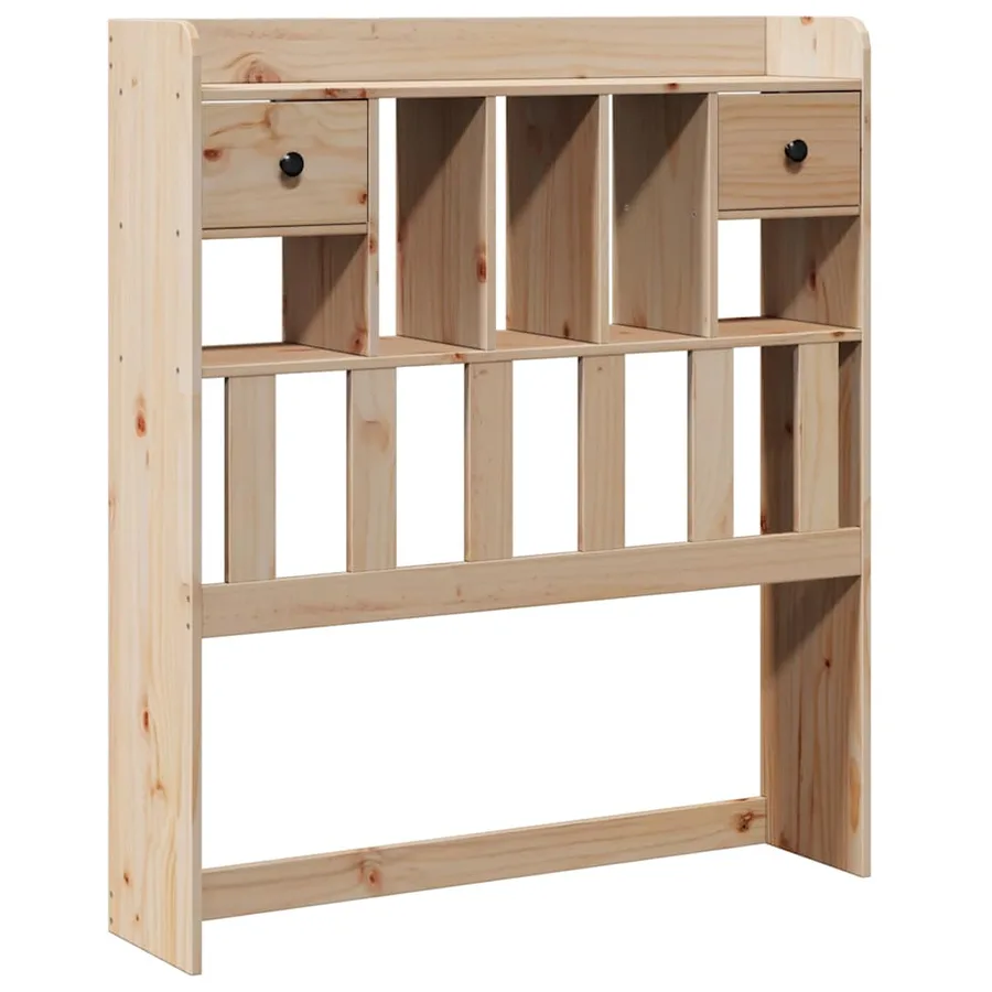 Tête de lit avec rangement 75 cm bois massif de pin - 2