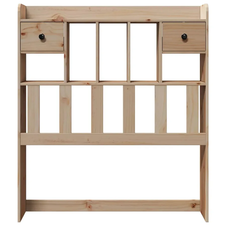 Tête de lit avec rangement 75 cm bois massif de pin - 3