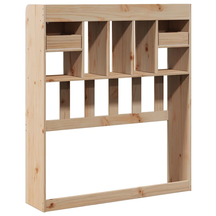 Tête de lit avec rangement 75 cm bois massif de pin - 6