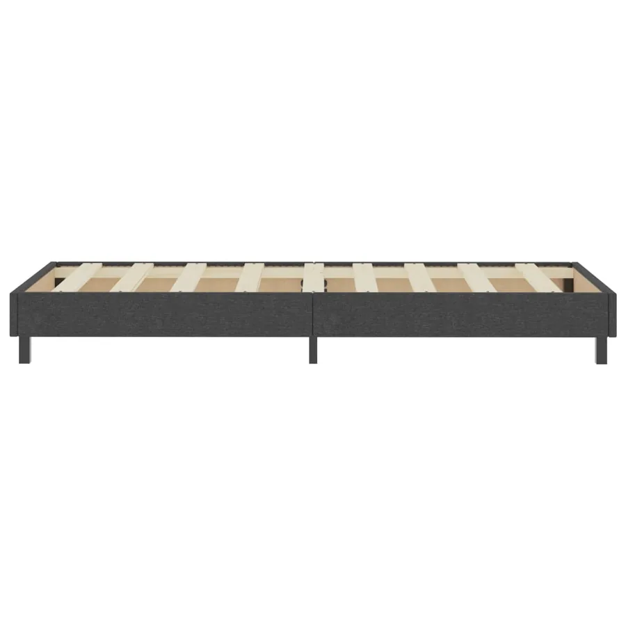Sommier à lattes de lit sans matelas gris tissu 80x200 cm - 3