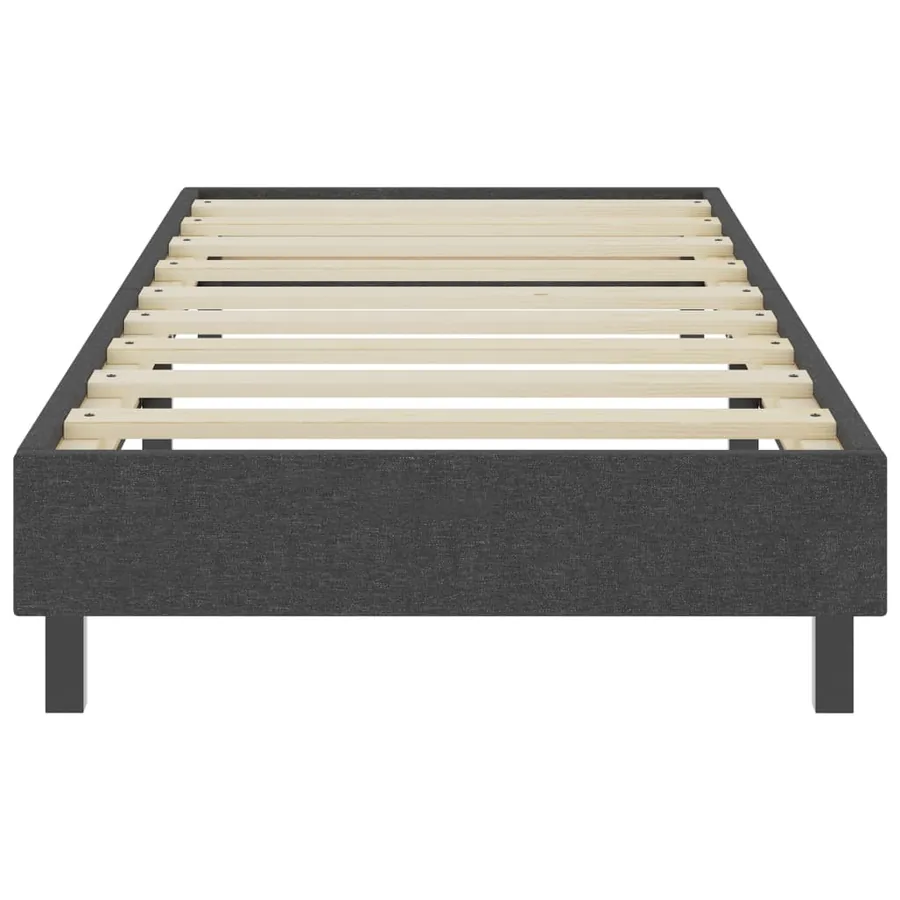 Sommier à lattes de lit sans matelas gris tissu 80x200 cm - 5