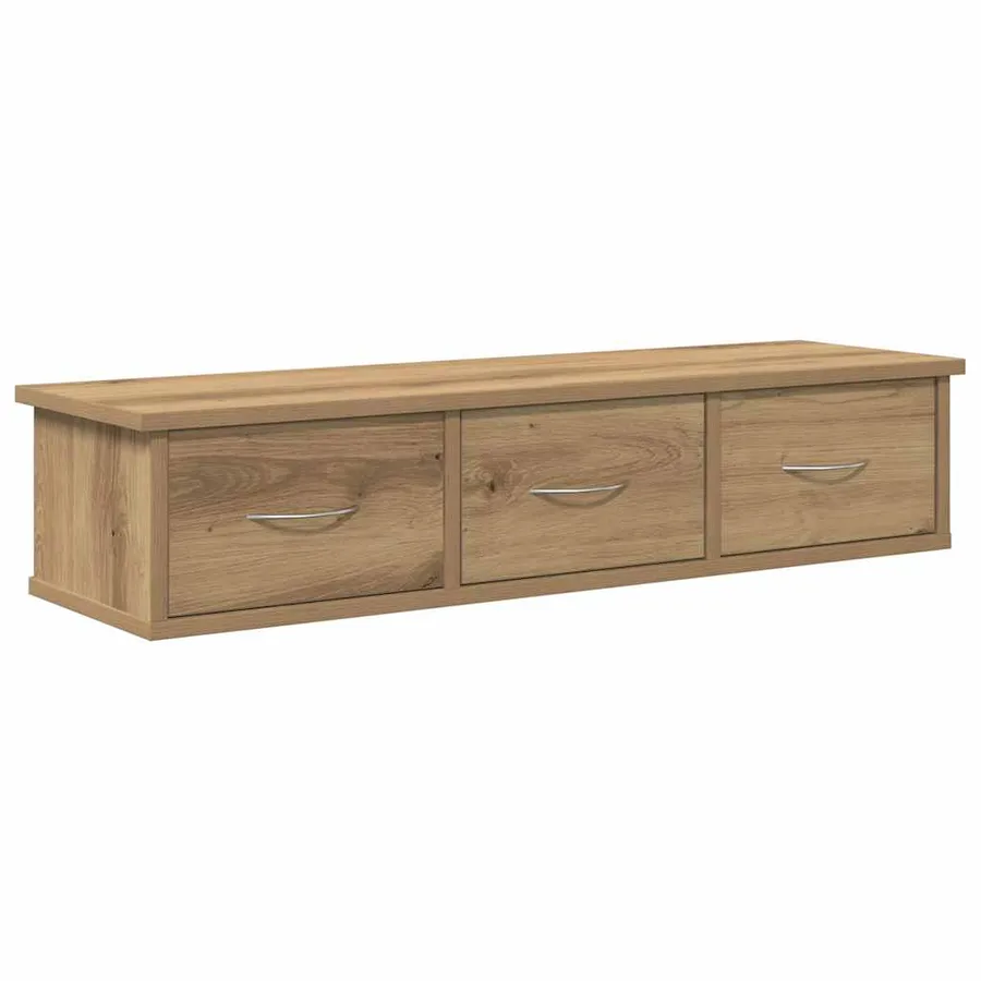 Armoire murale chêne artisanal 88x26x18,5 cm bois d'ingénierie - 2