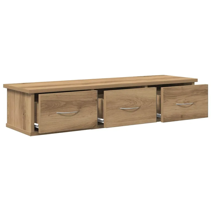 Armoire murale chêne artisanal 88x26x18,5 cm bois d'ingénierie - 7