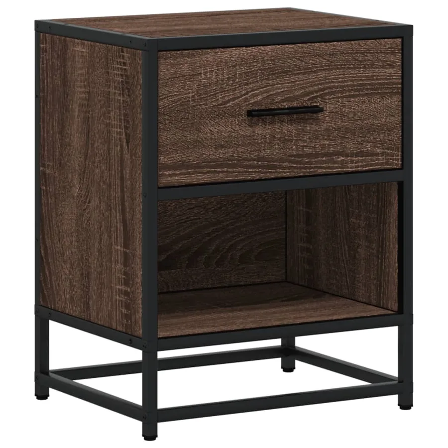 Tables de chevet 2 pcs chêne marron 40x31x50 cm bois ingénierie - 6