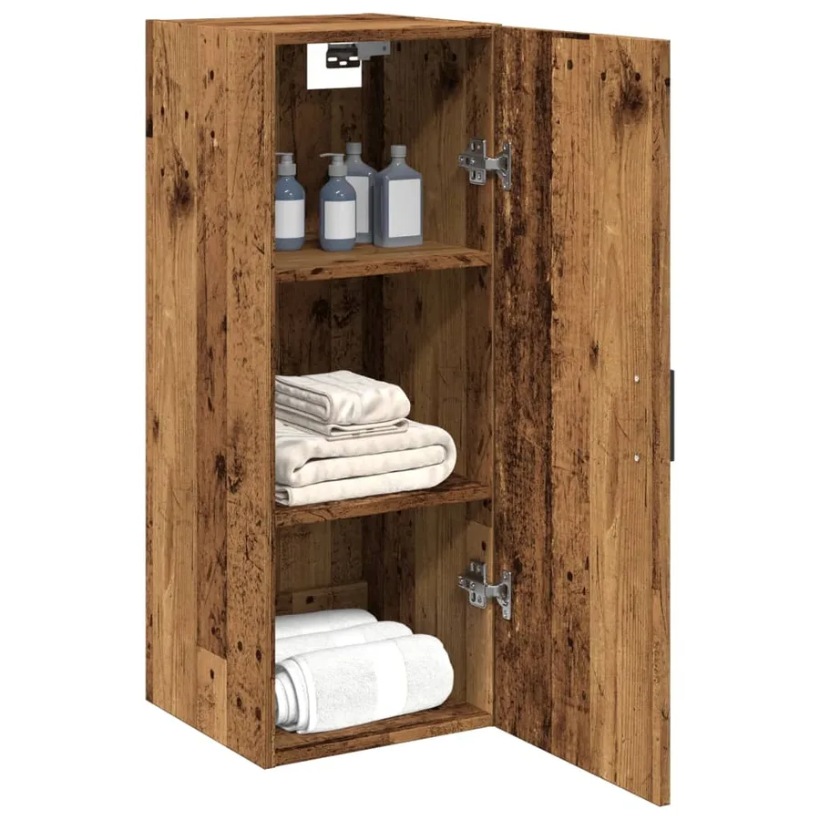 Armoire murale vieux bois 34,5x34x90 cm bois d'ingénierie - 3