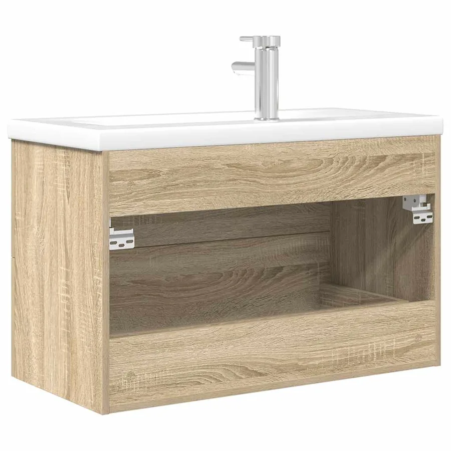 Ensemble de meubles de salle de bain 2 pcs chêne sonoma - 7