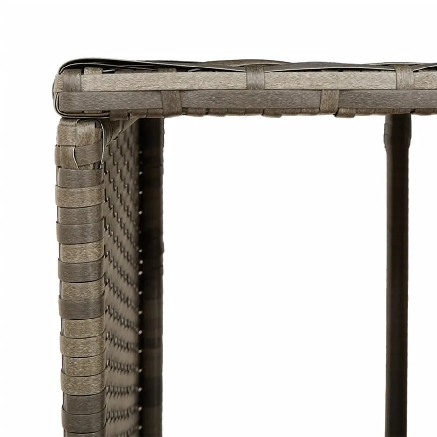 Étagères de rangement pour spa 2 pcs gris résine tressée - 7