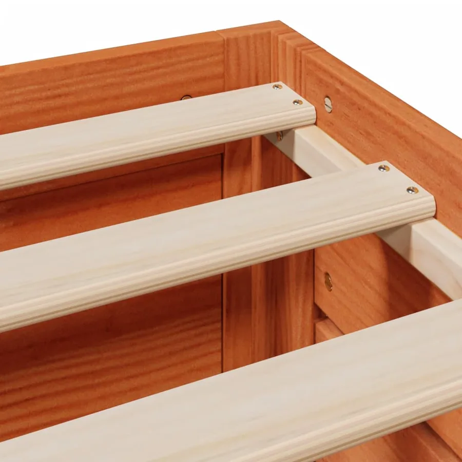 Cadre de lit sans matelas avec tiroirs 120x200 cm bois pin - 11