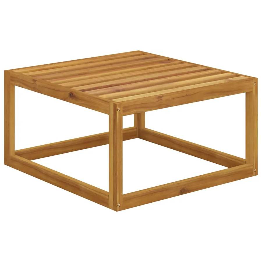 Salon de jardin 6 pcs avec coussin Bois d'acacia solide - 12