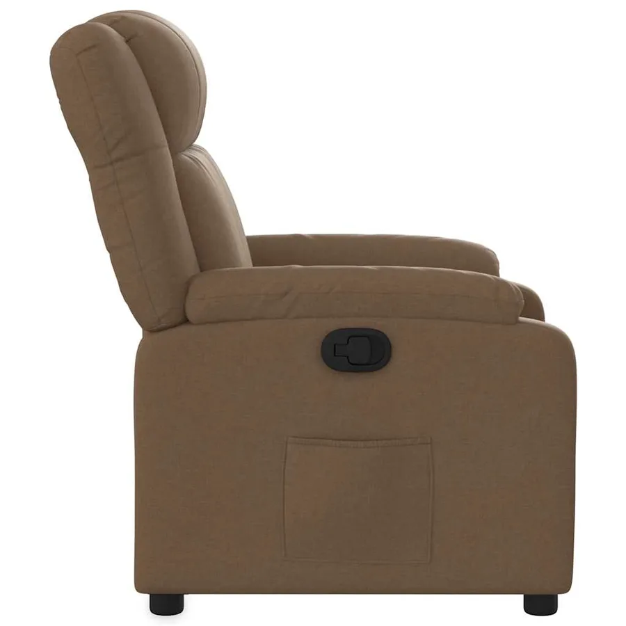 Fauteuil inclinable Marron Tissu - 7